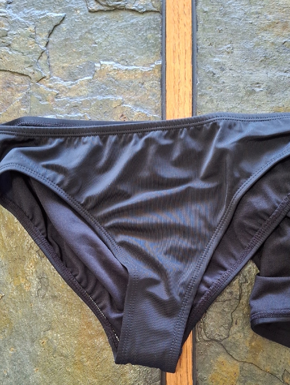 Girl's Black Ruffle-Strap Bikini - Picture 3 of 8